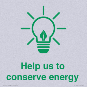 Help us to conserve energy 